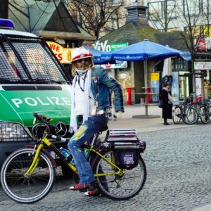 سائق دراجة في برلين